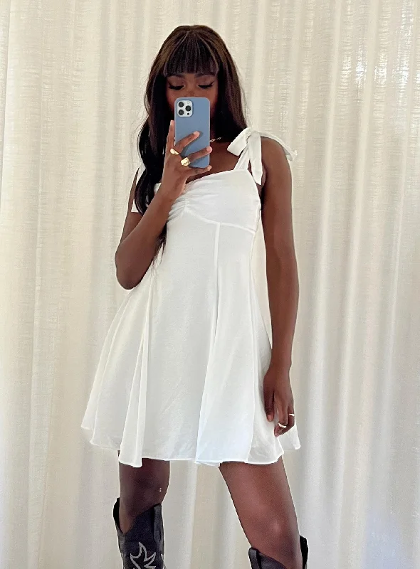 Formal party dresses with luxurious fabrics and sophisticated designs for formal events and high-end galas -Kinley Mini Dress White Formal party dresses with luxurious fabrics and sophisticated designs for formal events and high-end galas -Kinley Mini Dress White