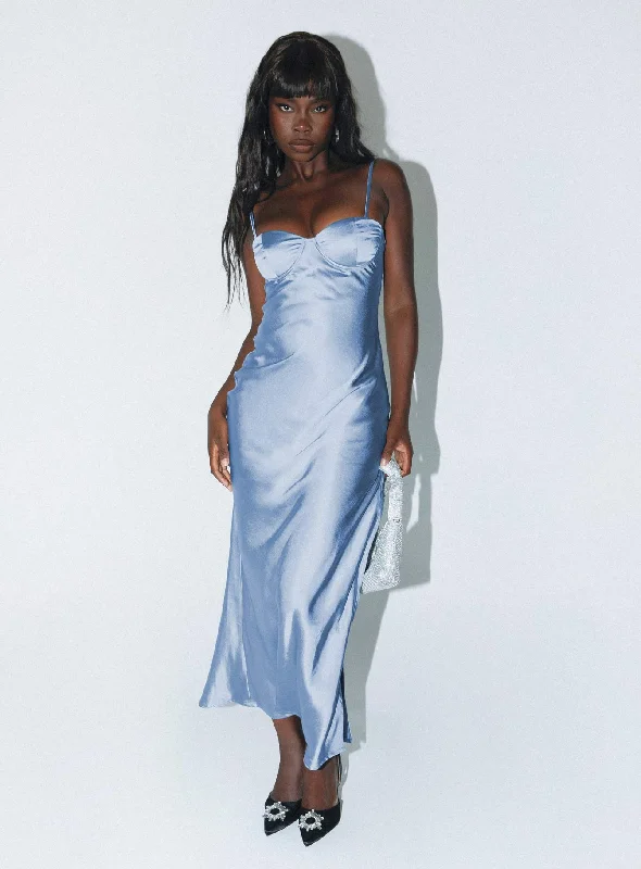 Birthday dresses for summer with sun protection and breathable fabrics for comfort and safety -Creewood Maxi Dress Blue Birthday dresses for summer with sun protection and breathable fabrics for comfort and safety -Creewood Maxi Dress Blue