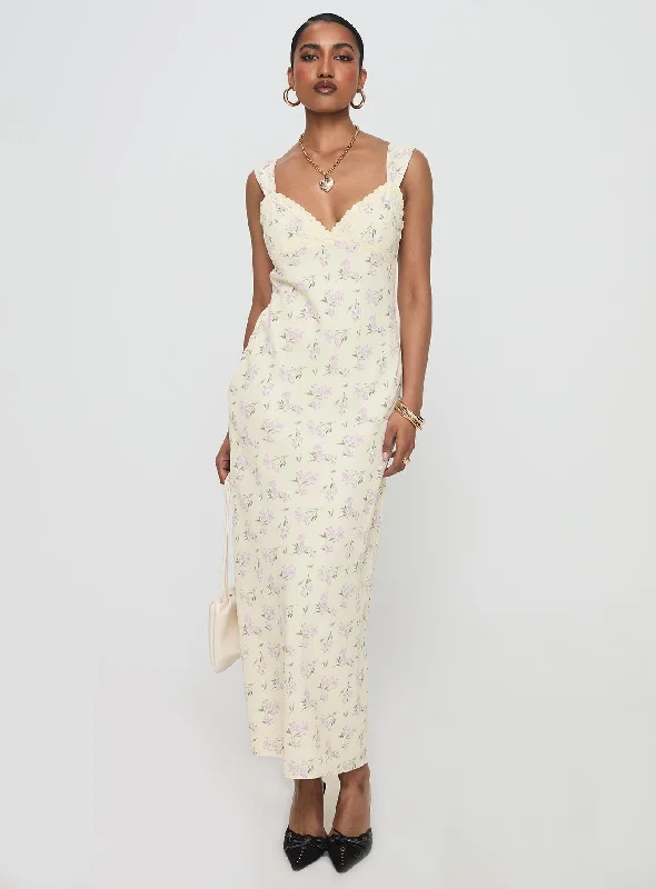 Birthday dresses for formal events with convertible sleeves and necklines for flexibility and style versatility -Fernwood Maxi Dress Yellow Floral Birthday dresses for formal events with convertible sleeves and necklines for flexibility and style versatility -Fernwood Maxi Dress Yellow Floral