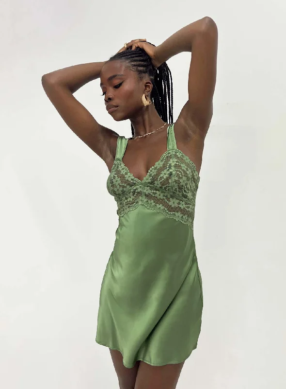 Birthday dresses for formal events with bright colors and metallic accents for a modern and trendy style -Bel Air Mini Dress Green Birthday dresses for formal events with bright colors and metallic accents for a modern and trendy style -Bel Air Mini Dress Green
