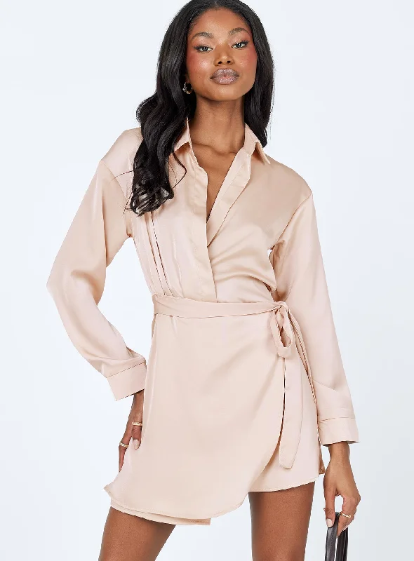 Birthday dresses for formal events with smart temperature regulation -Ryker Mini Dress Beige Birthday dresses for formal events with smart temperature regulation -Ryker Mini Dress Beige