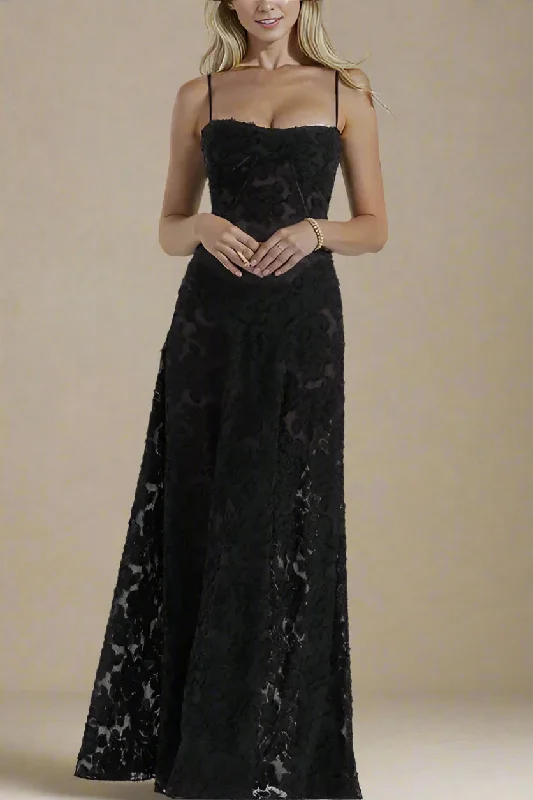 Ivy Bodycon Maxi Dress - Classic Black