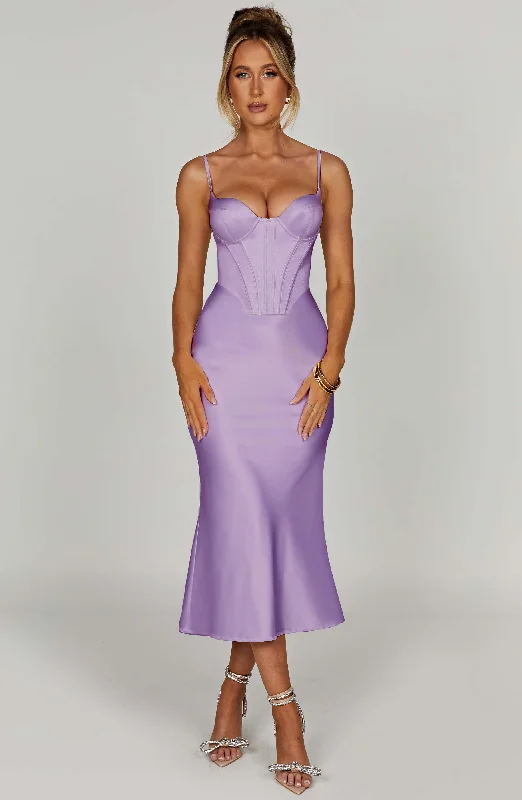 Party dresses for special occasions with personalized messages and quotes for a personal and meaningful touch -Farrah Midi Dress - Purple Party dresses for special occasions with personalized messages and quotes for a personal and meaningful touch -Farrah Midi Dress - Purple