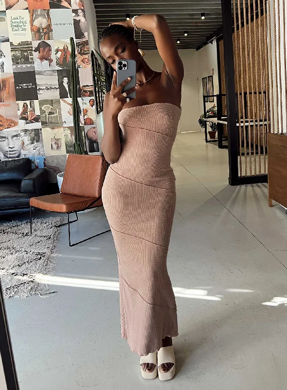 Formal corset dresses with luxurious fabrics and sophisticated designs for formal events and high-end galas -Oscar Midi Dress Dusty Pink