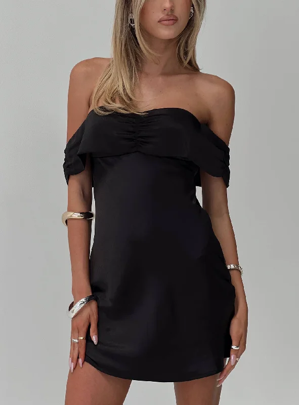 Prom dresses with innovative technology features -Sadee Mini Dress Black