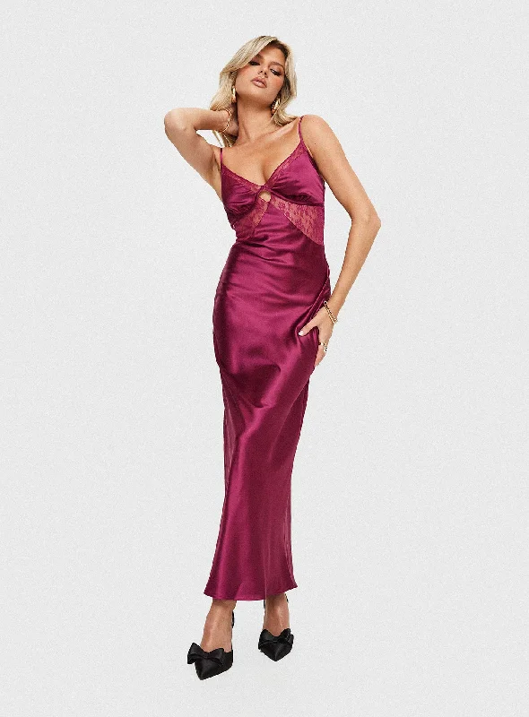 Birthday dresses for formal events with smart temperature regulation and comfort for optimal relaxation and well-being -Birchwood Maxi Dress Wine Birthday dresses for formal events with smart temperature regulation and comfort for optimal relaxation and well-being -Birchwood Maxi Dress Wine