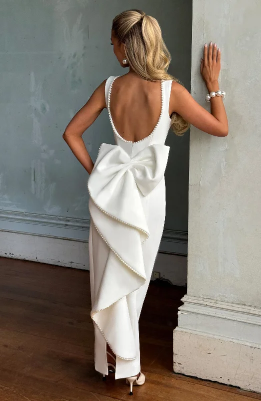 Red prom dresses for bold fashion -Lana Midaxi Dress - Ivory