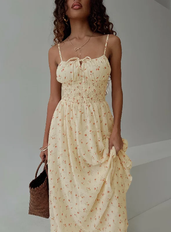 Best flowy dresses for hot weather and sun protection - -Flowy dresses with eco-friendly materials and sustainable production for environmental awareness and responsibility -Pearle Shirred Maxi Dress Cream Floral Best flowy dresses for hot weather and sun protection - -Flowy dresses with eco-friendly materials and sustainable production for environmental awareness and responsibility -Pearle Shirred Maxi Dress Cream Floral