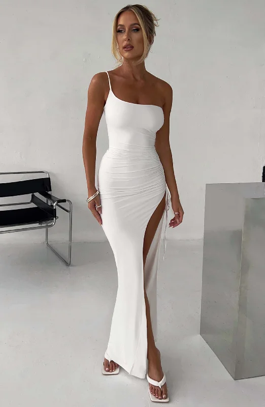Wedding dresses with lace details -Zuri Maxi Dress - White