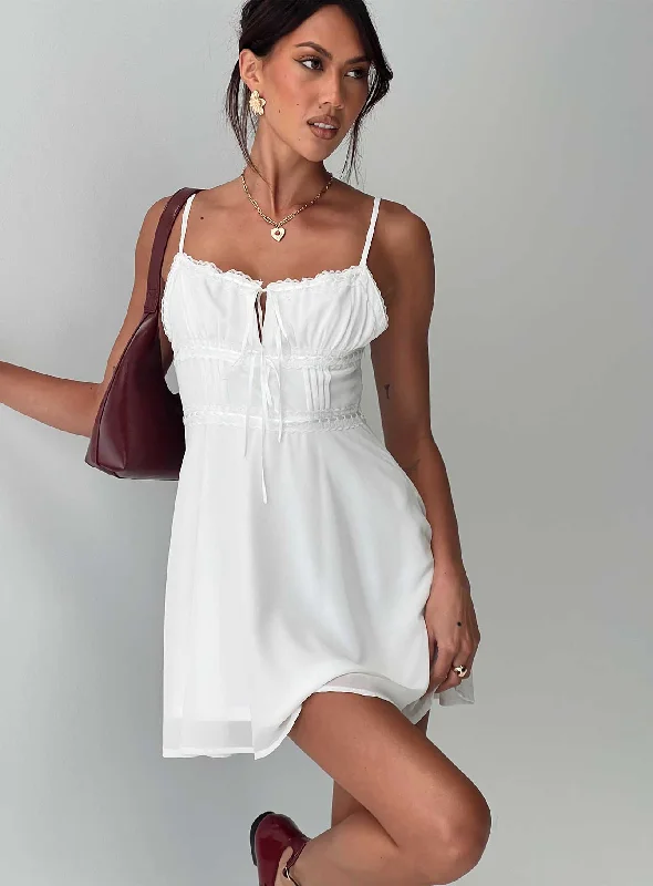 How to alter graduation dresses for asymmetrical shoulders- -Pure Joy Mini Dress White How to alter graduation dresses for asymmetrical shoulders- -Pure Joy Mini Dress White