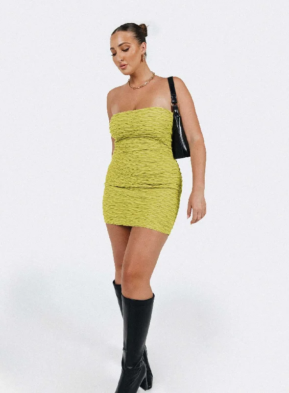 Birthday dresses for special occasions with custom designs and embroidery for exclusivity and uniqueness -Cecile Strapless Mini Dress Green Birthday dresses for special occasions with custom designs and embroidery for exclusivity and uniqueness -Cecile Strapless Mini Dress Green