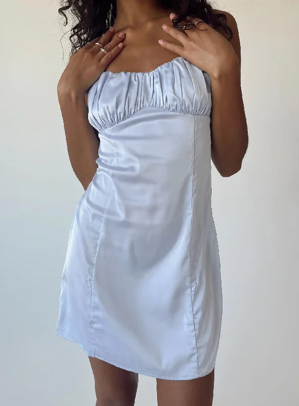 Birthday dresses with metallic accents and glitter for parties and celebrations to shine and impress -Zaxie Mini Dress Blue Birthday dresses with metallic accents and glitter for parties and celebrations to shine and impress -Zaxie Mini Dress Blue