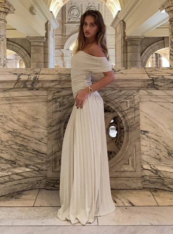 Formal gowns for special occasions with custom designs -Field Of Dreams Maxi Dress Oatmeal Formal gowns for special occasions with custom designs -Field Of Dreams Maxi Dress Oatmeal