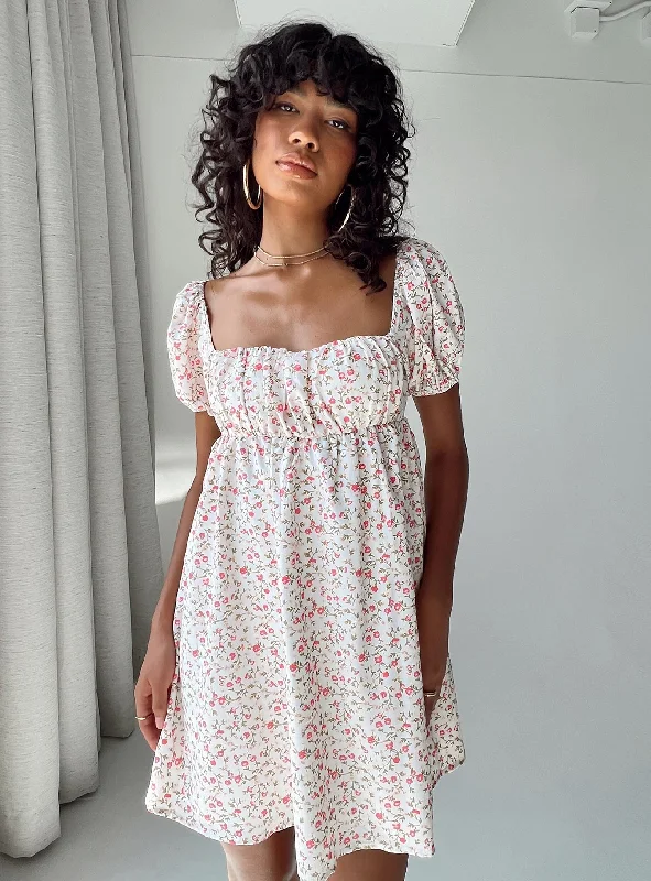 Party dresses for formal events with pastel colors and floral patterns for a fresh and youthful appearance -Let's Dance Mini Dress Pink Floral Party dresses for formal events with pastel colors and floral patterns for a fresh and youthful appearance -Let's Dance Mini Dress Pink Floral