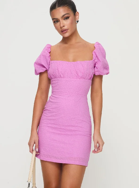 Party dresses for winter formal events -Tanami Mini Dress Pink