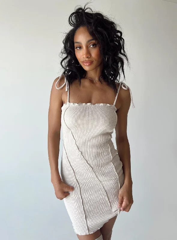 Corset dresses for special occasions with custom embroidery -Theresa Mini Dress Beige Corset dresses for special occasions with custom embroidery -Theresa Mini Dress Beige