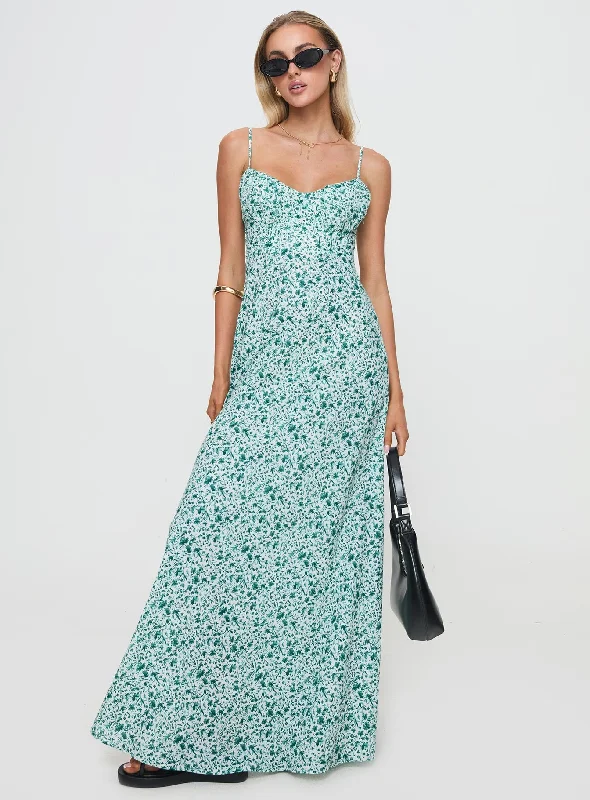 Party dresses with sustainable materials and innovative technology integration for modern style -Easten Maxi Dress Green Party dresses with sustainable materials and innovative technology integration for modern style -Easten Maxi Dress Green