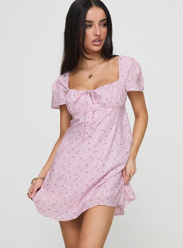 Party dresses with unique accessories and embellishments for special occasions and events to stand out and shine -Jaxton Mini Dress Pink Multi Party dresses with unique accessories and embellishments for special occasions and events to stand out and shine -Jaxton Mini Dress Pink Multi
