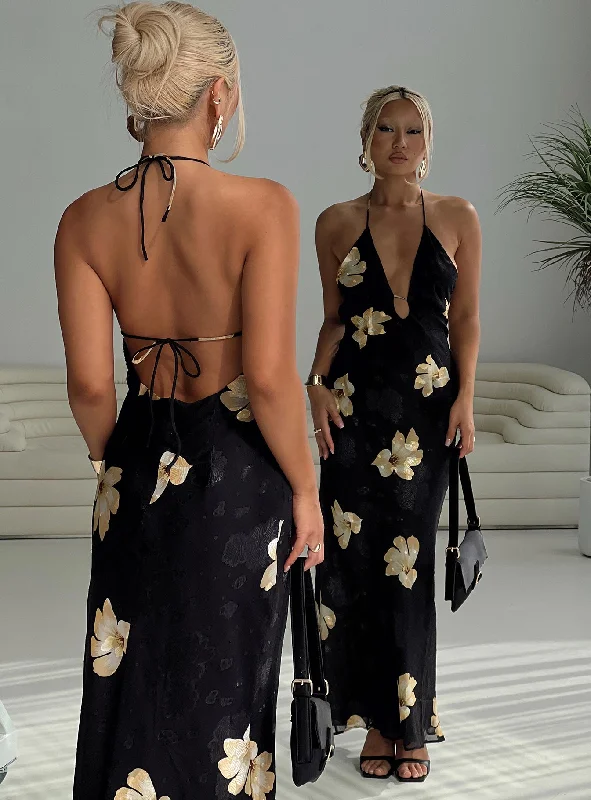 Party dresses for summer with sun protection -Yasminn Maxi Dress Multi