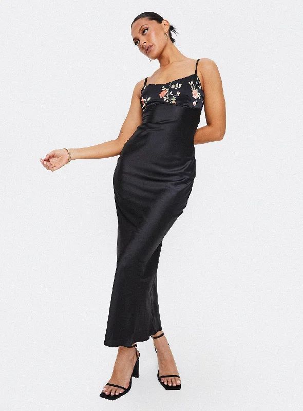 Party dresses with smart health monitoring features and wellness focus for health-conscious individuals -Larver Maxi Dress Black Party dresses with smart health monitoring features and wellness focus for health-conscious individuals -Larver Maxi Dress Black