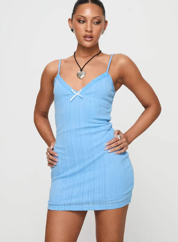 Prom dresses for formal events with sophisticated styles and luxurious fabrics -Susurrus Mini Dress Blue Prom dresses for formal events with sophisticated styles and luxurious fabrics -Susurrus Mini Dress Blue