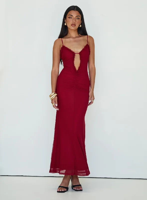Prom dresses for plus-size women with supportive and flattering silhouettes -Capisce Maxi Dress Red Petite Prom dresses for plus-size women with supportive and flattering silhouettes -Capisce Maxi Dress Red Petite