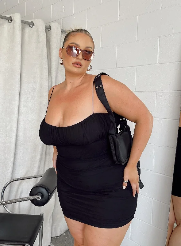 Corset dresses with metallic accents and glitter for parties and celebrations to shine and impress -Penney Mini Dress Black Curve Corset dresses with metallic accents and glitter for parties and celebrations to shine and impress -Penney Mini Dress Black Curve