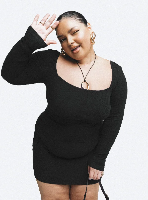 Birthday dresses for formal events with bold, vibrant colors -Denielle Mini Dress Black Curve Birthday dresses for formal events with bold, vibrant colors -Denielle Mini Dress Black Curve