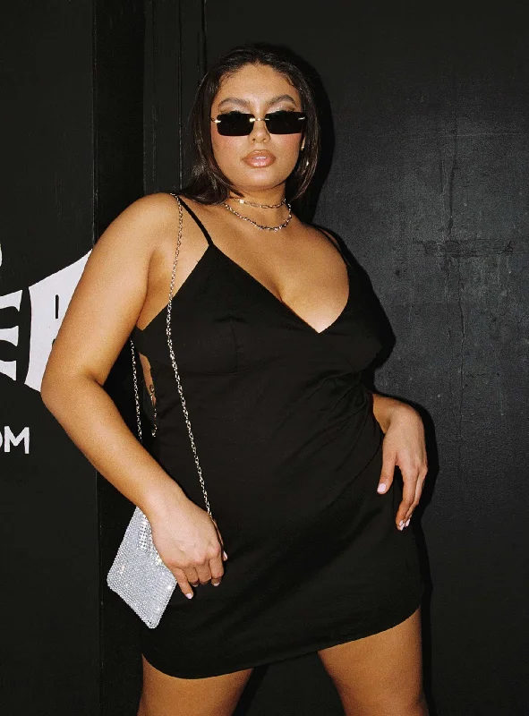 Birthday dresses for summer with sun protection and breathable fabrics for comfort and safety -VIP Chain Mini Dress Black Curve Birthday dresses for summer with sun protection and breathable fabrics for comfort and safety -VIP Chain Mini Dress Black Curve