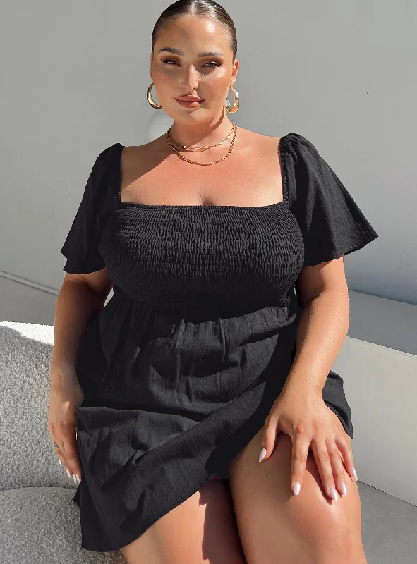 Birthday dresses for formal events with convertible sleeves and necklines for flexibility and style versatility -Summer Nights Mini Dress Black Curve Birthday dresses for formal events with convertible sleeves and necklines for flexibility and style versatility -Summer Nights Mini Dress Black Curve
