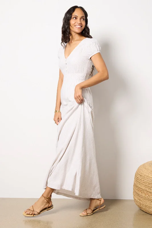 Vintage-style flowy dresses for formal events - -Riley Stripe Dress