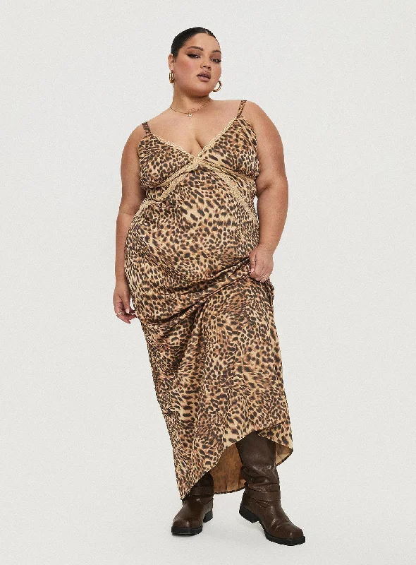 Birthday dresses for formal events with convertible sleeves and necklines for flexibility and style versatility -Sanctuary Maxi Dress Leopard Curve Birthday dresses for formal events with convertible sleeves and necklines for flexibility and style versatility -Sanctuary Maxi Dress Leopard Curve