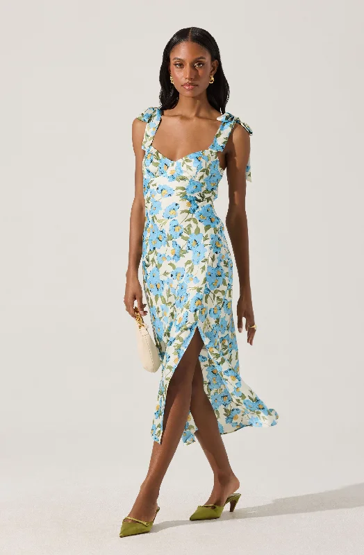 Wedding guest outfits with pockets for practicality- -Sweetheart Bow Strap Midi Dress Wedding guest outfits with pockets for practicality- -Sweetheart Bow Strap Midi Dress