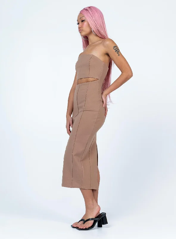 Formal corset dresses for formal galas with unique cultural influences and traditional styles for cultural heritage -Archy Midi Dress Beige Formal corset dresses for formal galas with unique cultural influences and traditional styles for cultural heritage -Archy Midi Dress Beige