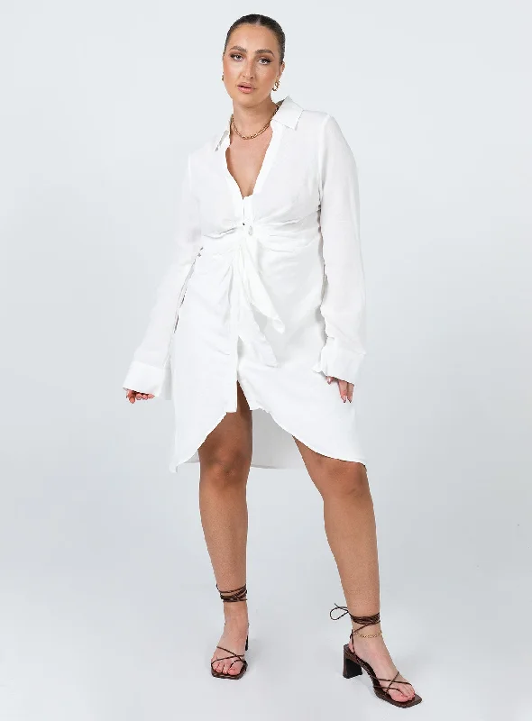 Birthday dresses for special occasions with personalized messages and quotes for a personal and meaningful touch -Maisie Mini Dress White Birthday dresses for special occasions with personalized messages and quotes for a personal and meaningful touch -Maisie Mini Dress White