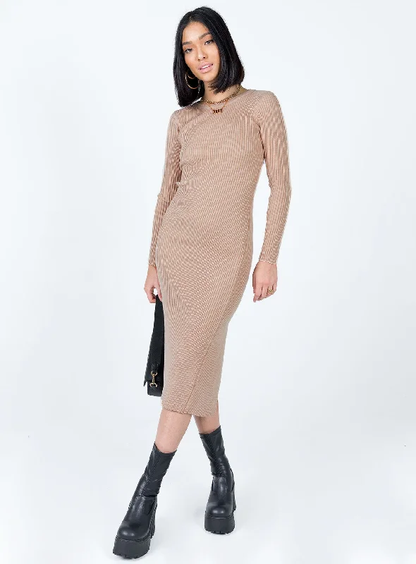Corset dresses with unique accessories and embellishments for special occasions and events to stand out and shine -Tiarnie Midi Dress Beige Corset dresses with unique accessories and embellishments for special occasions and events to stand out and shine -Tiarnie Midi Dress Beige