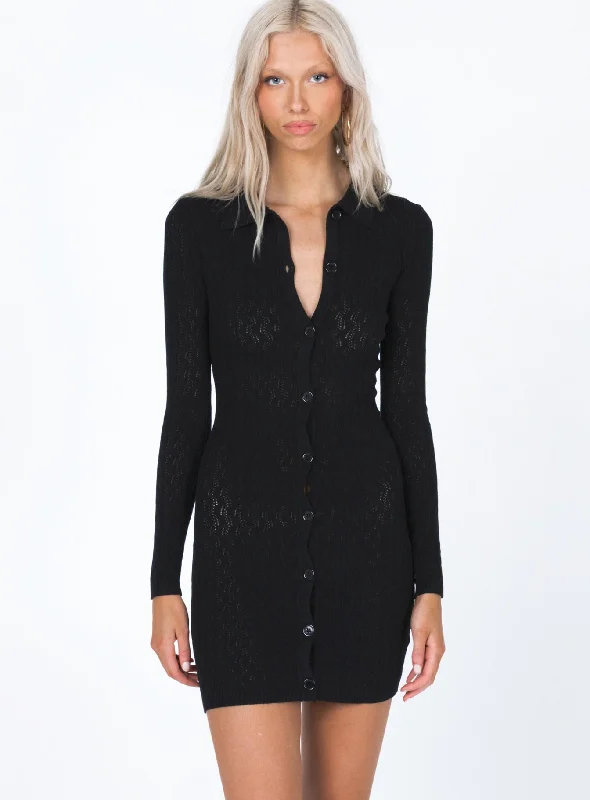 Corset dresses for formal events with smart temperature regulation and comfort for optimal relaxation and well-being -Zayda Long Sleeve Mini Dress Black Corset dresses for formal events with smart temperature regulation and comfort for optimal relaxation and well-being -Zayda Long Sleeve Mini Dress Black