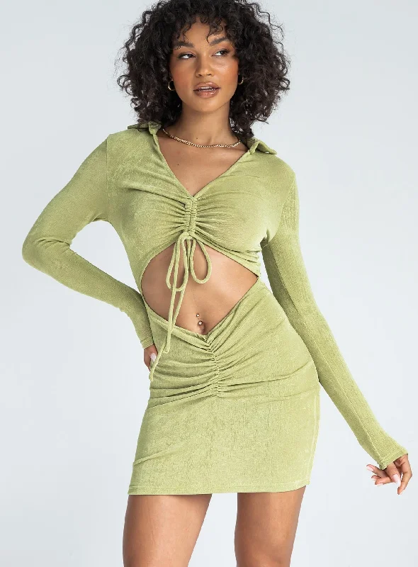 Corset dresses for formal events with convertible sleeves and necklines for flexibility and style versatility -Kylie Mini Dress Green Corset dresses for formal events with convertible sleeves and necklines for flexibility and style versatility -Kylie Mini Dress Green