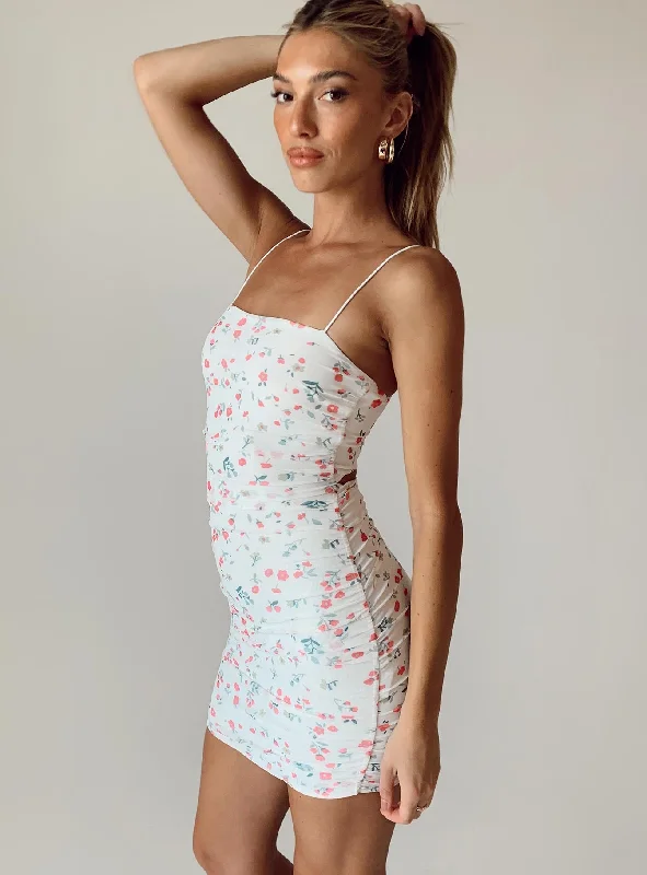 Corset dresses with eco-friendly materials and sustainable production for environmental responsibility and awareness -Holloway Wishes Mini Dress White Floral Corset dresses with eco-friendly materials and sustainable production for environmental responsibility and awareness -Holloway Wishes Mini Dress White Floral