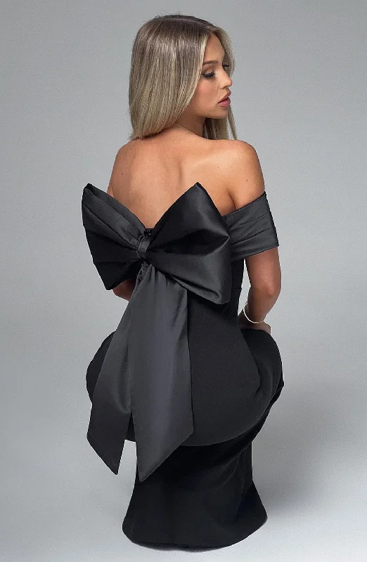 Ball gown prom dresses for formal events -Joanna Maxi Dress - Black