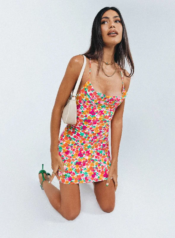 Party dresses with sustainable materials and innovative technology integration for modern style and sustainability -Celena Mini Dress Rainbow Floral Party dresses with sustainable materials and innovative technology integration for modern style and sustainability -Celena Mini Dress Rainbow Floral