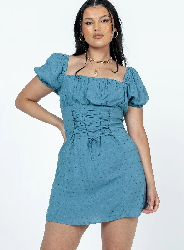 Formal corset dresses with luxurious fabrics and sophisticated designs for formal events and galas -Fauci Mini Dress Navy Formal corset dresses with luxurious fabrics and sophisticated designs for formal events and galas -Fauci Mini Dress Navy