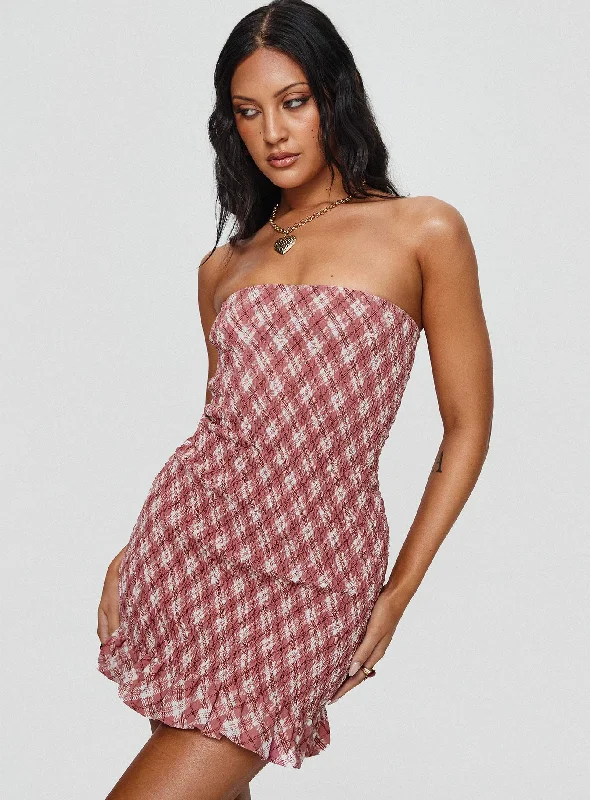 Prom dresses for summer with breathable fabrics -Takiyo Mini Dress Pink