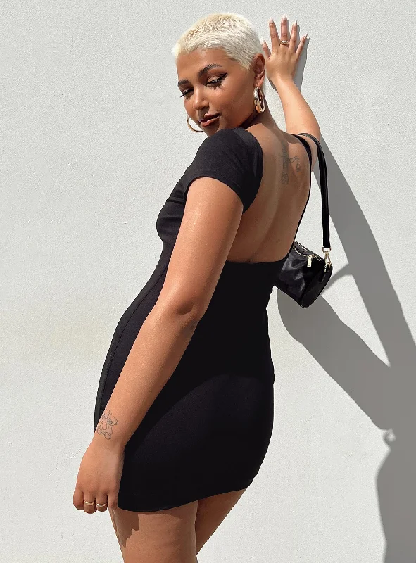 Party dresses with eco-friendly materials and sustainable production for environmental responsibility and awareness -Jonas Mini Dress Black Party dresses with eco-friendly materials and sustainable production for environmental responsibility and awareness -Jonas Mini Dress Black