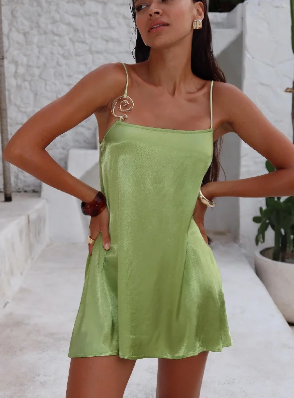 Prom dresses for special occasions with custom designs and embroidery for uniqueness and exclusivity -Apple Cider Mini Dress Green Prom dresses for special occasions with custom designs and embroidery for uniqueness and exclusivity -Apple Cider Mini Dress Green