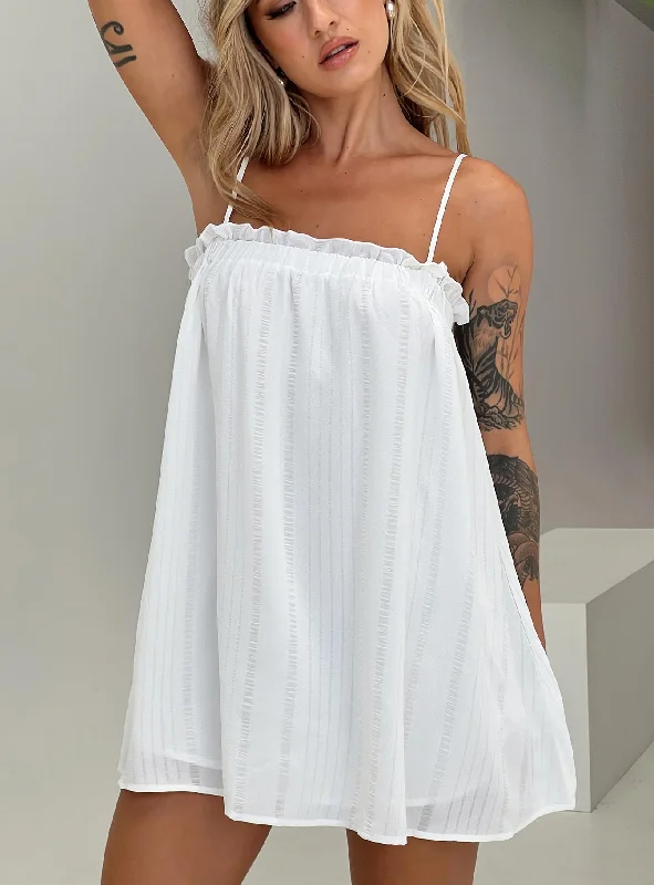 Flowy dresses for an elegant evening wedding reception - -Flowy dresses for formal events with elegant silhouettes and vintage-inspired styles -Marsaline Mini Dress White Flowy dresses for an elegant evening wedding reception - -Flowy dresses for formal events with elegant silhouettes and vintage-inspired styles -Marsaline Mini Dress White