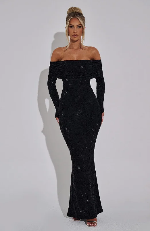 Prom dresses with sustainable materials and innovative technology integration for modern style and sustainability -Cyprus Maxi Dress - Black Prom dresses with sustainable materials and innovative technology integration for modern style and sustainability -Cyprus Maxi Dress - Black