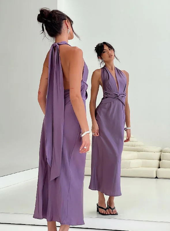 Birthday dresses for formal events with pastel colors and floral patterns for a fresh and youthful appearance -Acesa Maxi Dress Mauve Birthday dresses for formal events with pastel colors and floral patterns for a fresh and youthful appearance -Acesa Maxi Dress Mauve
