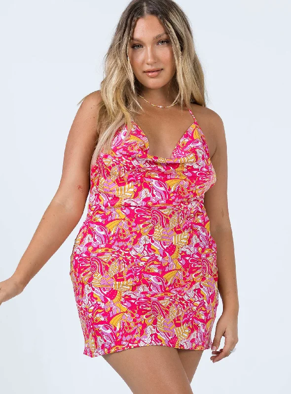 Party dresses for formal events with elegant silhouettes and vintage-inspired styles for a timeless and refined look -Layla Mini Dress Red Multi Party dresses for formal events with elegant silhouettes and vintage-inspired styles for a timeless and refined look -Layla Mini Dress Red Multi