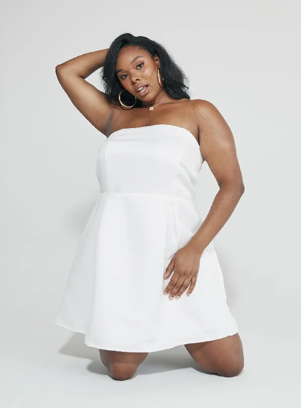 Corset dresses for special occasions with personalized messages and quotes for a personal and meaningful touch -Spader Corset Mini Dress White Curve Corset dresses for special occasions with personalized messages and quotes for a personal and meaningful touch -Spader Corset Mini Dress White Curve
